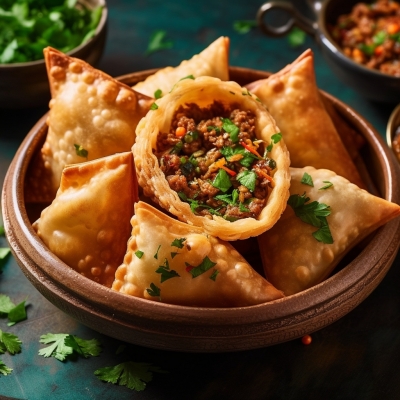 Keema Samosa 4