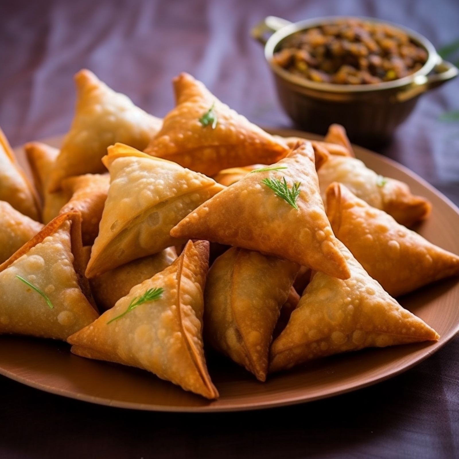 Keema Samosa (indian - Appetizer )