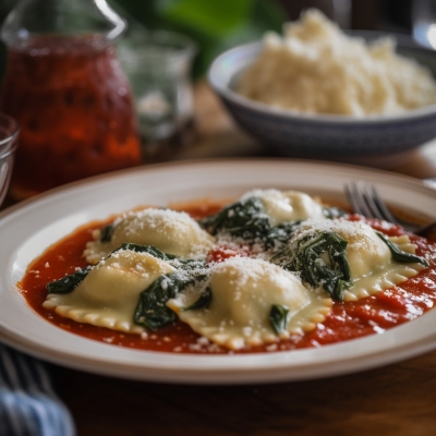 Ravioli di Ricotta e Spinaci 1